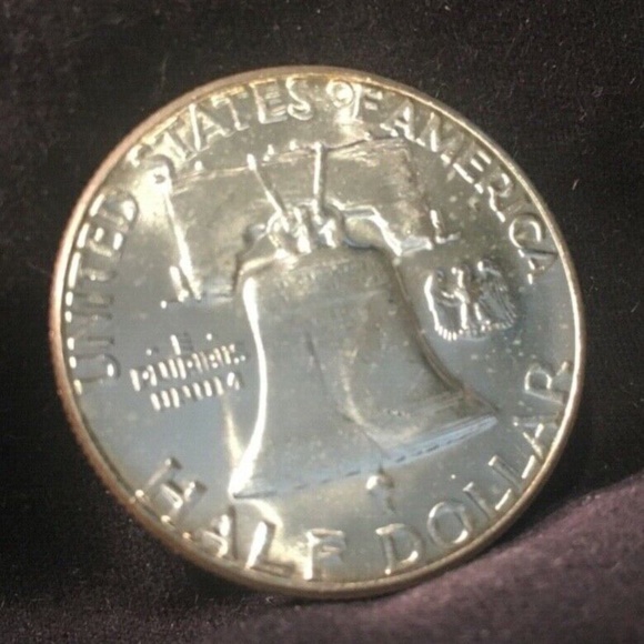 1963-P Franklin Half Dollar Nice Excellent Bell Lines BU Uncirculated beautiful - Picture 2 of 5